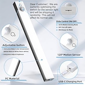 Χαμηλού Κόστους νυχτερινά φώτα αισθητήρα-3 τεμάχια έξυπνα μαγνητικά επαναφορτιζόμενα νυχτερινά φώτα LED με αισθητήρα κίνησης, ασύρματα, ρύθμιση έντασης 3 χρωμάτων, ντουλάπα, ντουλάπι, ράφι κρασιών, υπνοδωμάτιο, μπάνιο, φόρτιση USB,