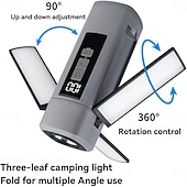 levne Camping Lights &amp;amp; Lucerny-Skládací LED kempingová světla dobíjecí, LED kempingová lucerna se 6 režimy osvětlení, přenosná svítilna, multifunkční stanová světla pro kempování, turistiku, rybaření, nouzové situace