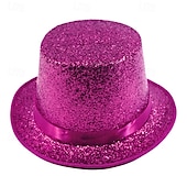 cheap Party Supplies-St. Patrick's Day Green Glitter Top Hat, Sparkling Leprechaun Hat for St Paddy's Day Irish Festival Parade, Costume Accessory for Men Women Kids, Lucky Green Shiny Party Hat, Dress Up Supplies