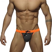 olcso Úszónadrág és deszkás rövidnadrág-Férfi Úszónadrágok Fürdőnadrág Boxer fazonú fürdőnadrágok Színblokkolás Zsinór Gyors szárítás Rugalmas Légáteresztő Alsók Szörfözés Vízi sportok Úszás Nyár