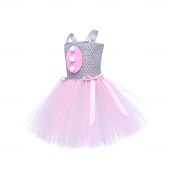 abordables Disfraz de Animal-Tutu Túnica Animal Conejo conejo de Pascua Vestidos Gracioso Niños Chica Víspera de Todos los Santos Carnaval Semana Santa Carnaval Fiesta Disfrazarse