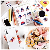  500 adesivi per il giorno dell'indipendenza americana, adesivi per il giorno dell'indipendenza presidenziale, adesivi decorativi per cappelli d'amore