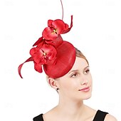 economico Fascinatori &amp; Cappelli-Derby Copricapo Cappello Fascinator affascinante Gentildonna Floreale Piuma Costume Per donna Mascherata Tè Ascot Festival delle corse di cavalli Adulti Copricapo