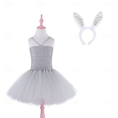 preiswerte Tierkostüm-Tutu Robe Tier Kaninchen Osterhase Kleider Lustig Kinder Mädchen Halloween Karneval Ostern Karneval Party Verkleiden