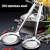 cheap Kitchen Utensils &amp; Gadgets-2 Pack Fine Mesh Stainless Steel Colander Mesh Strainer for Cooking Oil, Skimmer Spoon Filte Grease Foam, Food Strainer Kitchen Gadgets