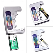 お買い得  電源-バッテリーテスター ユニバーサルバッテリーチェッカー LCDディスプレイ付き デジタル多目的小型バッテリーチェッカー すべてのバッテリー c aaa aaa d n 9v 6f22 1.5v ボタン電池用