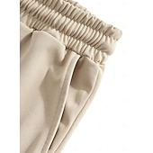 economico Vacanza-Per uomo Pantaloni di Lino Pantaloni Estivi Coulisse Elastico in vita Polsino elastico Semplice Comodità Traspirante Lunghezza intera Casuale Quotidiano All'aperto Vacanza Moda Blu Nero Elasticizzato