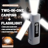 levne Camping Lights &amp;amp; Lucerny-Skládací LED kempingová světla dobíjecí, LED kempingová lucerna se 6 režimy osvětlení, přenosná svítilna, multifunkční stanová světla pro kempování, turistiku, rybaření, nouzové situace