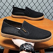 voordelige Slip-On Casual Schoenen-Casual instapschoenen voor heren, lichtgewicht en ademend, perfect voor zomervakanties en stranduitjes.