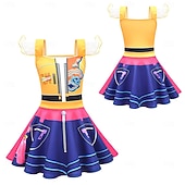 baratos Fantasias para meninas-Inspirado em Kpop Inspirado em ídolos coreanos Estrela pop Vestidos Filme Ativo for Para Meninas Infantil Dia Das Bruxas Carnaval Diário