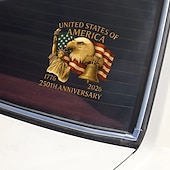 cheap U.S. 250th Anniversary-Patriotic USA Eagles 250th Anniversary Car Window Decal Sticker, America  Semiquincentennial 1776-2026 Eagle Stickers, USA Independence Flag Decals, Durable Vinyl Stickers for Car Window