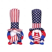  250 vuotta itsenäisyyspäivän raidallinen pentagrammi Rudolf kääpiö kasvoton nukke koriste