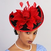 economico Fascinatori &amp; Cappelli-Copricapo affascinante Gentildonna Floreale Costume Per donna Mascherata Tè Ascot Festival delle corse di cavalli Adulti Copricapo
