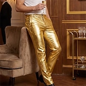 economico Fondi-Disco Anni '80 Metallico Lucido Pantaloni Mascherata Disco Costume Per uomo Costume di Carnevale Mascherata Festa / Sera Addio al Nubilato Parata dell'Orgoglio Adulti Pantaloni