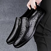 お買い得  スリッポンカジュアルシューズ-メンズのフェイクレザースリッポンローファー。スタイリッシュで快適なカジュアルウェア。