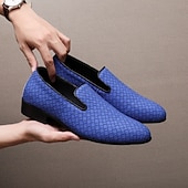 abordables Mocasines-Mocasines de piel sintética con efecto cocodrilo rojo para hombre: elegantes zapatos de vestir sin cordones para bodas, fiestas y eventos formales.