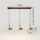 levne Design bubnu a kuželu-3-Light 15 cm Lucerna Desgin Závěsná světla Dřevo Geometrické Vinobraní 110-120V 220-240V