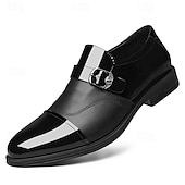abordables Chaussures Oxford-Chaussures habillées blanches pour hommes en similicuir, élégantes et sophistiquées pour les mariages et les occasions spéciales.