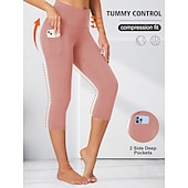 preiswerte Einfarbige Leggings-Damen Leggings Urlaub Mode Streetwear Wadenlang Hohe Taille Einfach Elastischer Bund Bequem Komfort Weich Hohe Elastizität Innen Yoga Dunkelgrau Wein Marinenblau Schwarz Frühling Herbst Lässiger