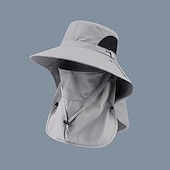 tanie Czapki męskie-Dla obu płci Kapelusz bucket Zgniła zieleń Czarny Poliester Szeroki rondo Sport i turystyka Na zewnątrz Wędkarstwo Jednokolorowe Ochrona przed słońcem Filtr przeciwsłoneczny