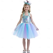 tanie Stroje dla dziewcząt-Syrena Księżniczka Sukienka Tutu Kostium na imprezę tematyczną Film Cosplay for Dla dziewczynek Dla dzieci Karnawał Bal maskowy Urlop Impreza Święto