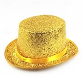 cheap Party Supplies-St. Patrick's Day Green Glitter Top Hat, Sparkling Leprechaun Hat for St Paddy's Day Irish Festival Parade, Costume Accessory for Men Women Kids, Lucky Green Shiny Party Hat, Dress Up Supplies