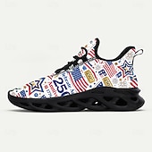  Ανδρικά αθλητικά αθλητικά παπούτσια για άνδρες σε κόκκινο, λευκό και μπλε χρώμα – γιορτάστε την 250ή επέτειο της Αμερικής με άνετα και κομψά αθλητικά παπούτσια για την 4η Ιουλίου και εθνικές εκδηλώσεις