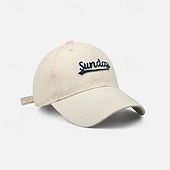 abordables Casquette de baseball pour homme-Homme Casquette de baseball Noir Rose Claire Coton Broderie Lettre Actif Mode Exagéré Occasionnel Quotidien Extérieur Couleur Unie Lettre Protection solaire Protection Solaire UV Écran solaire