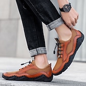 Χαμηλού Κόστους Καθημερινά Sneakers-Ανδρικά παπούτσια πεζοπορίας από τεχνητό δέρμα, αναπνεύσιμο σχέδιο για ενεργό τρόπο ζωής, ιδανικά για υπαίθριες περιπέτειες