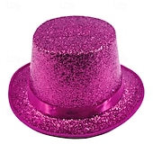 cheap Party Supplies-St. Patrick's Day Green Glitter Top Hat, Sparkling Leprechaun Hat for St Paddy's Day Irish Festival Parade, Costume Accessory for Men Women Kids, Lucky Green Shiny Party Hat, Dress Up Supplies