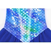  sereia Princesa sereia Vestidos Fantasia de festa temática Fantasias for Para Meninas Crianças Carnaval Baile de Máscaras Festa Feriado