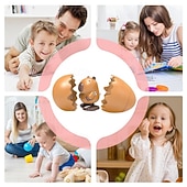 Недорогие Пасха-Пасхальное подарочное яйцо с заводным механизмом, игрушка-динозавр, игрушка-животное для вылупления, многоразовая заводная игрушка для мальчиков. &amp;девочки, забавный наполнитель для пасхальной корзинки