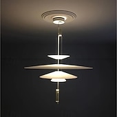 tanie Światła wysp-2 światła 50 cm Pojedynczy projekt Lampy widzące Szkło Akryl Wielowarstwowy Galwanizowany Malowane wykończenia Nowoczesny Styl skandynawski 85-265V