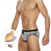 halpa Uimahousut ja laudashortsit-Miesten Uimashortsit Uimahousut Brief-uimahousut Raita Kurenauha Nopea kuivuminen Venyvä Hengittävä Uima-asut Alaosat Lainelautailu Vesiurheilu Uinti Kesä