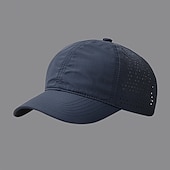 preiswerte Baseballkappe für Herren-Herren Baseballkappe Mesh-Kappe Schwarz Dunkelmarine Polyester Ausgehöhlt Aktiv Täglich Sport Lässig Täglich Heim Einfarbig Sonnenschutz Belüftung