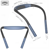 رخيصةأون أضواء القراءة-مصباح قراءة LED مرن للرقبة، مثالي للقراءة في السرير، بثلاثة ألوان وخمسة مستويات سطوع، قابل للطي وإعادة الشحن عبر منفذ USB، ومتين.