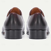 tanie Klasyczne Buty Eleganckie-męskie skórzane buty wizytowe, eleganckie i wypolerowane na wesela i do biura