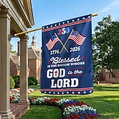 Χαμηλού Κόστους 250η επέτειος-250ή επέτειος ηπα αμερική χρόνια επέτειος σημαία 1776-2026 πατριωτικό ευλογημένο έθνος ανεξαρτησία αναμνηστικό πανό