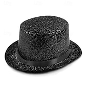 cheap Party Supplies-St. Patrick's Day Green Glitter Top Hat, Sparkling Leprechaun Hat for St Paddy's Day Irish Festival Parade, Costume Accessory for Men Women Kids, Lucky Green Shiny Party Hat, Dress Up Supplies