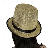 cheap Party Supplies-St. Patrick's Day Green Glitter Top Hat, Sparkling Leprechaun Hat for St Paddy's Day Irish Festival Parade, Costume Accessory for Men Women Kids, Lucky Green Shiny Party Hat, Dress Up Supplies