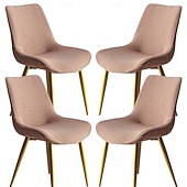  Funda elástica para silla de comedor, 4 unidades, suave, gruesa y lavable.