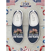  Herren-Sneaker zum 250-jährigen Jubiläum der USA – bequeme, patriotische, olivgrüne Schuhe mit Flaggenprint für Paraden, den 4. Juli und Sommerfeste