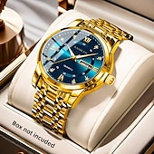 cheap Quartz Watches-Men's Watch, Men's Charm Luxury Watch, Rhinestone Decorations, Date and Calendar Functions, Night Light Display, Men's Fashionable Casual Watches, Best Men's