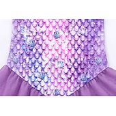  sereia Princesa sereia Vestidos Fantasia de festa temática Fantasias for Para Meninas Infantil Crianças Carnaval Baile de Máscaras Festa Feriado