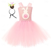 preiswerte Tierkostüm-Tutu Robe Tier Kaninchen Osterhase Kleider Lustig Kinder Mädchen Halloween Ostern Karneval Party Verkleiden
