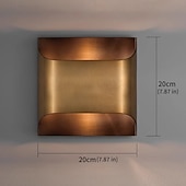 זול אורות קיר פנימיים-פמוט קיר פליז דו-אור של לותר, פמוט קיר דקורטיבי מפליז לחדר שינה, סלון או מסעדה, פמוט קיר בגימור ברונזה שחור