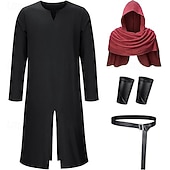preiswerte Outfits-Mittelalterlich Renaissance Ausgefallene Kostüme Armschützer Tunika Krieger Wikinger Kostüm Herren Halloween Karneval Leistung LARP Renaissance-Messe Erwachsene Kostüm
