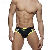 economico Costumi da bagno &amp; Pantaloni da surf-Per uomo Standard Costume da bagno Costume da Bagno Slip mare Patchwork Coulisse Asciugatura Rapida Elastico Traspirante Senza Maniche Pantaloni Surf Sport Acquatici Nuoto Estate