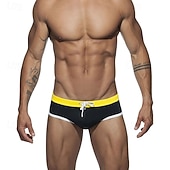 economico Costumi da bagno &amp; Pantaloni da surf-Per uomo Costume da bagno Costume da Bagno Slip mare Tinta unita Coulisse Asciugatura Rapida Elastico Traspirante Pantaloni Surf Sport Acquatici Nuoto Estate