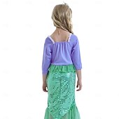 economico Costumi per bambine-Sirena Principessa Vestito Costume per festa a tema Film Cosplay for Ragazze Bambini Halloween Carnevale Mascherata Vacanza Feste Ferie